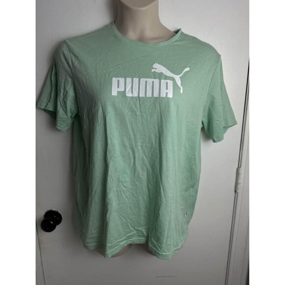Puma Tops - Puma Mint Green Graphic T-shirt Size Large #0626